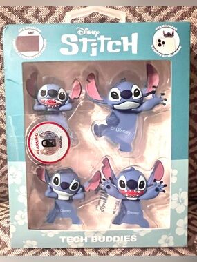 NEW Disney STITCH Tech Buddies by Skinnydip cell phone accessories.